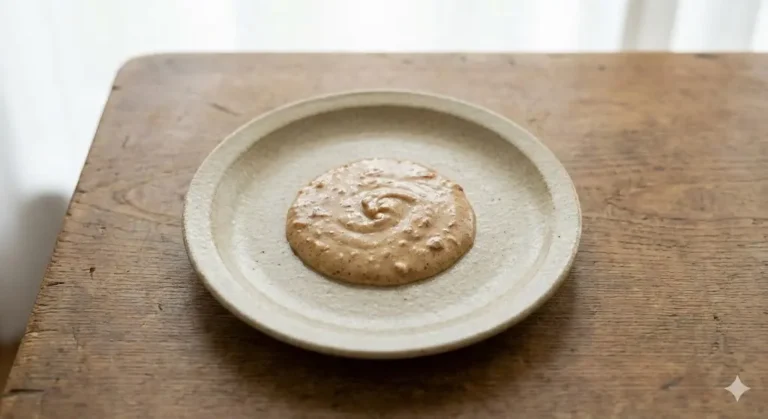 תמונת רקע של חמאת שקדים לפוסט על תזונת תינוקות