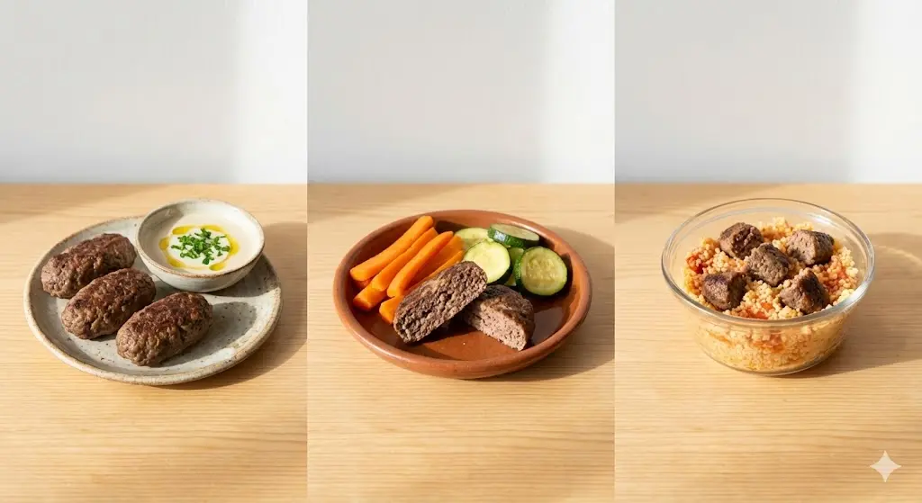 קבב לתינוקות – 3 דרכי הגשה