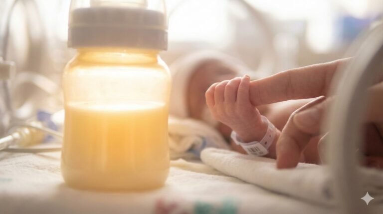 חלב אם בבקבוק לפג - הגנה מפני זיהומים ו-NEC.