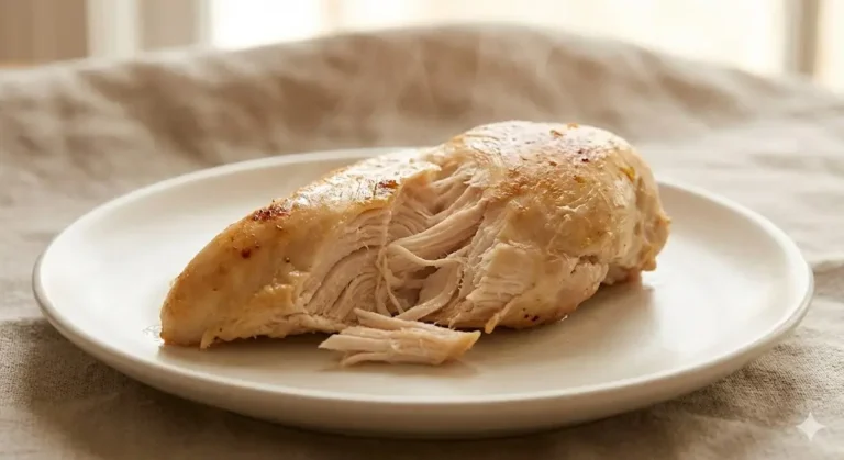 רקע בהיר עם עוף (חזה) – תמונת רקע לפוסט