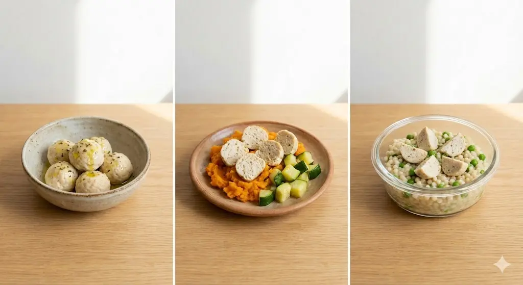 קציצות עוף לתינוקות – 3 דרכי הגשה