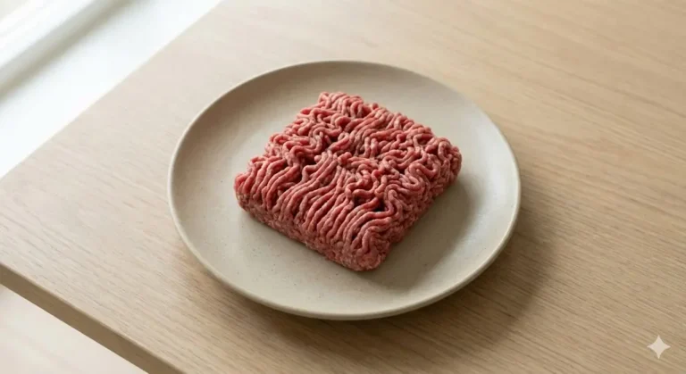 תמונת רקע של בשר בקר טחון לפוסט על תזונת תינוקות