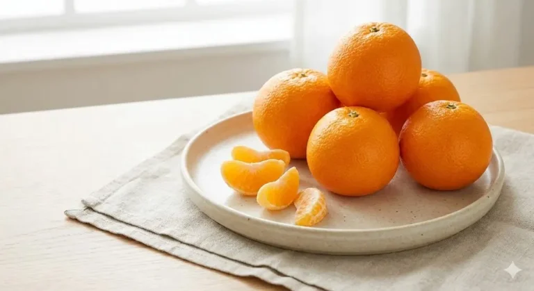 תפוז טרי על רקע נקי ובהיר