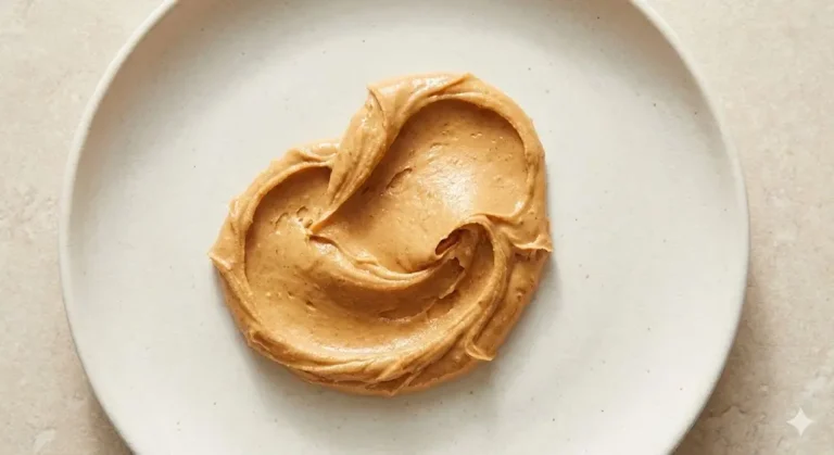 תמונת רקע של חמאת בוטנים טבעית לפוסט על תזונת תינוקות