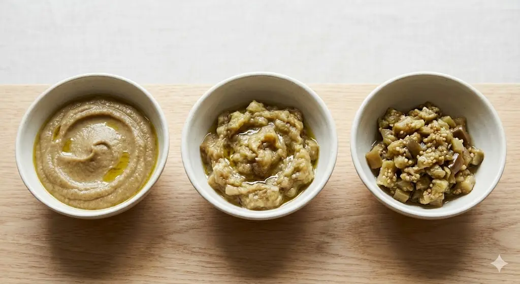 סלט חצילים לתינוקות קלוי רך